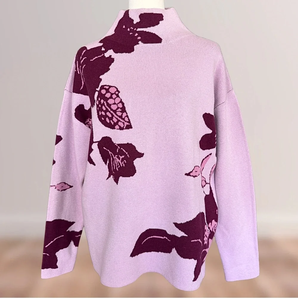 Avara Floral Knit Sweater – Size Small – Excellent Condition - Picture 4 of 9